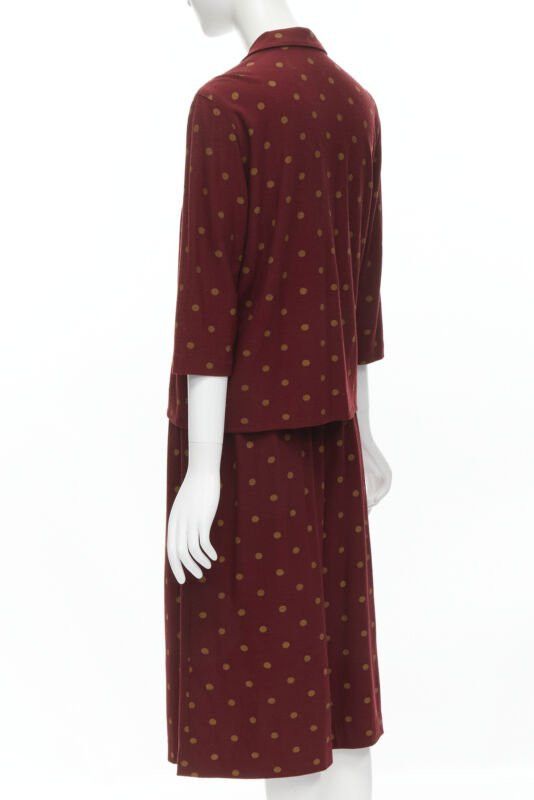 Comme des Garcons COMME DSE GARCONS 1980's Vintage red polka babydoll skirt down set S Size S / US 4 / IT 40 - 6 Thumbnail