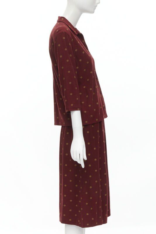 Comme des Garcons COMME DSE GARCONS 1980's Vintage red polka babydoll skirt down set S Size S / US 4 / IT 40 - 4 Thumbnail