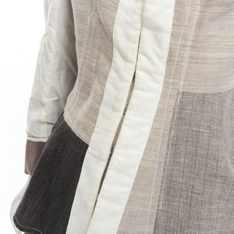 Comme des Garcons rare COMME DES GARCONS Vintage 1998 Runway patchwork inside out jacket skirt S Size S / US 4 / IT 40 - 7 Thumbnail