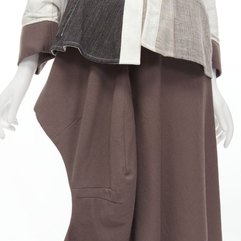 Comme des Garcons rare COMME DES GARCONS Vintage 1998 Runway patchwork inside out jacket skirt S Size S / US 4 / IT 40 - 8 Thumbnail