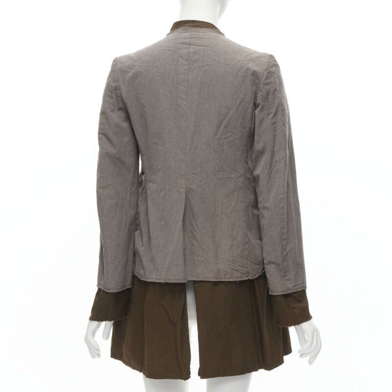 Comme des Garcons COMME DES GARCONS Vintage 2002 grey brown twist braid jacket S Size S / US 4 / IT 40 - 6 Thumbnail