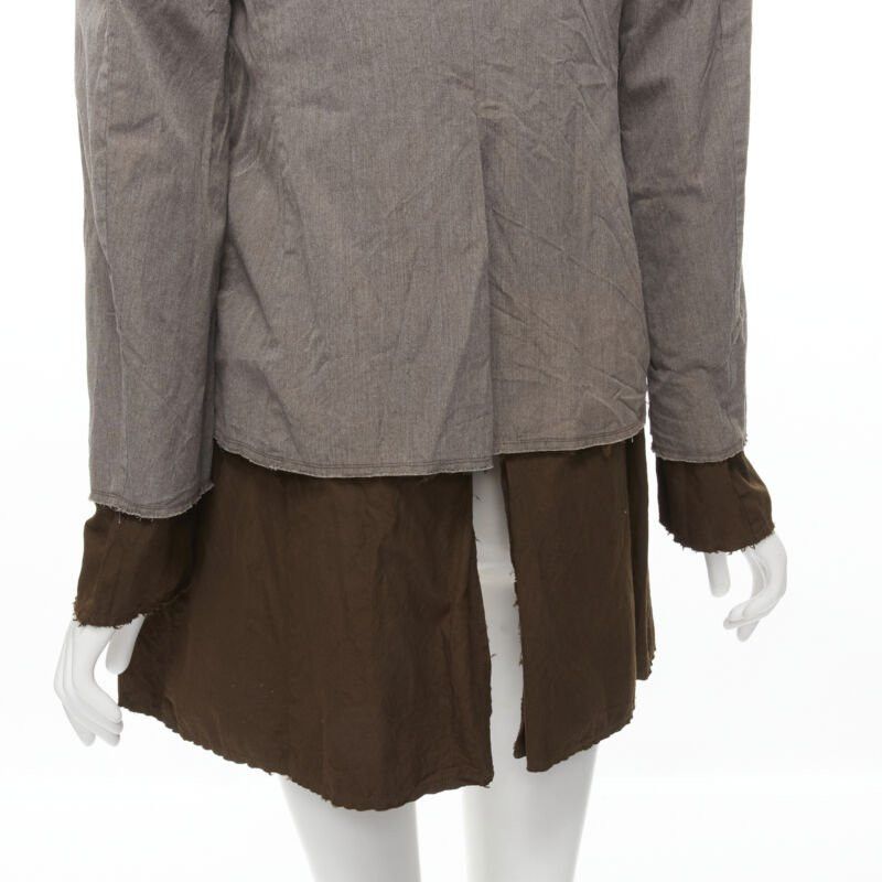 Comme des Garcons COMME DES GARCONS Vintage 2002 grey brown twist braid jacket S Size S / US 4 / IT 40 - 11 Thumbnail