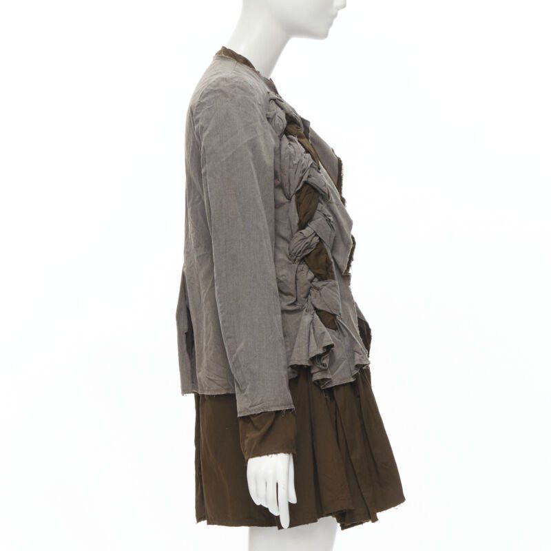Comme des Garcons COMME DES GARCONS Vintage 2002 grey brown twist braid jacket S Size S / US 4 / IT 40 - 5 Thumbnail