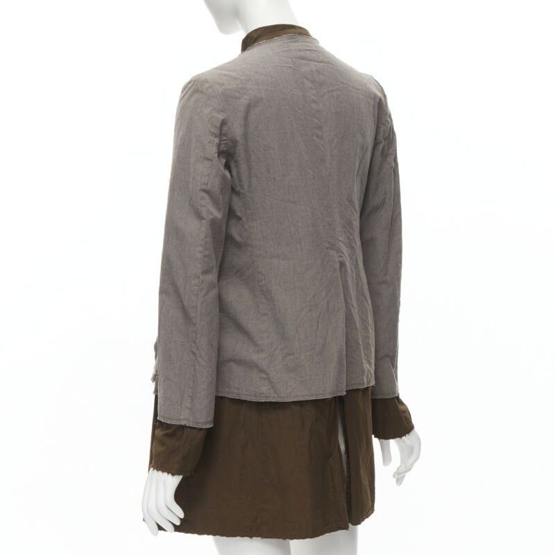 Comme des Garcons COMME DES GARCONS Vintage 2002 grey brown twist braid jacket S Size S / US 4 / IT 40 - 7 Thumbnail