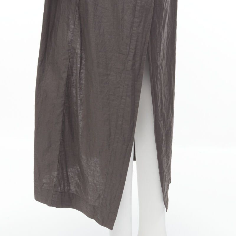 Comme des Garcons vintage COMME DES GARCONS 1994 black shrunken boiled wool grey duster coat M Size M / US 6-8 / IT 42-44 - 8 Thumbnail