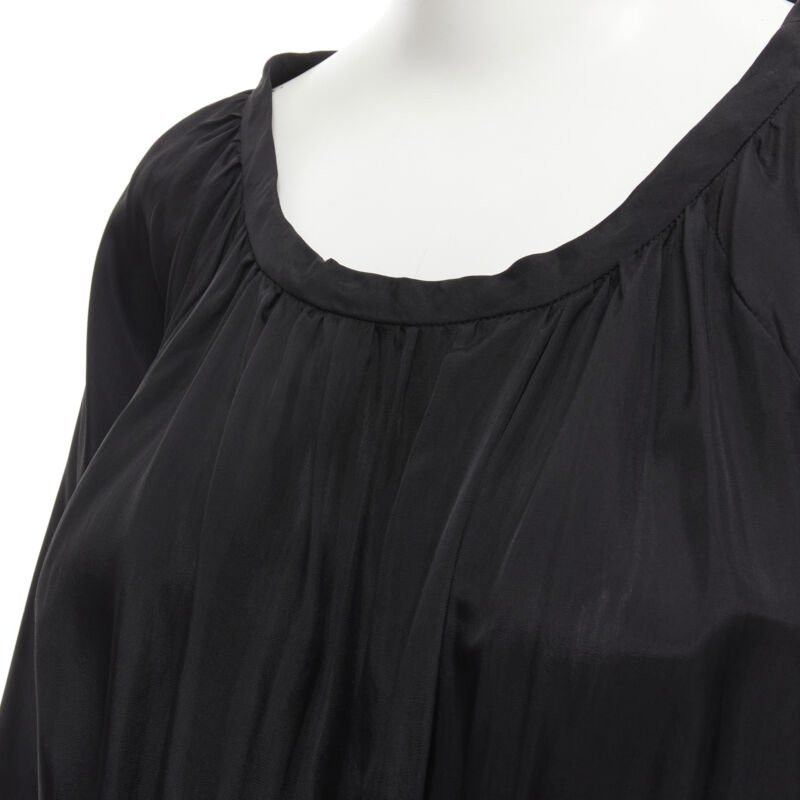 Comme des Garcons vintage COMME DES GARCONS TRICOT 1989 black rayon open back wide leg jumpsuit M Size 28" / US 6 / IT 42 - 7 Thumbnail
