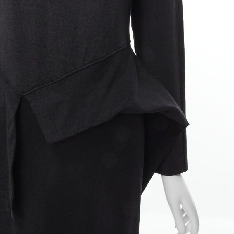 Comme des Garcons vintage COMME DES GARCONS 1980's mock neck asymmetric peplum midi dress M Size M / US 6-8 / IT 42-44 - 10 Thumbnail