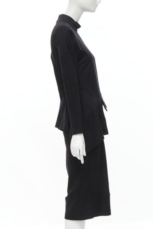 Comme des Garcons vintage COMME DES GARCONS 1980's mock neck asymmetric peplum midi dress M Size M / US 6-8 / IT 42-44 - 4 Thumbnail