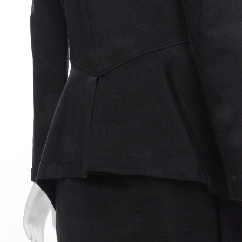 Comme des Garcons vintage COMME DES GARCONS 1980's mock neck asymmetric peplum midi dress M Size M / US 6-8 / IT 42-44 - 9 Thumbnail