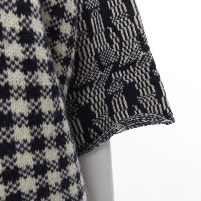 Comme des Garcons COMME DES GARCONS Tricot Vintage 1980s grey intarsia checker sweater M Size M / US 6-8 / IT 42-44 - 7 Thumbnail