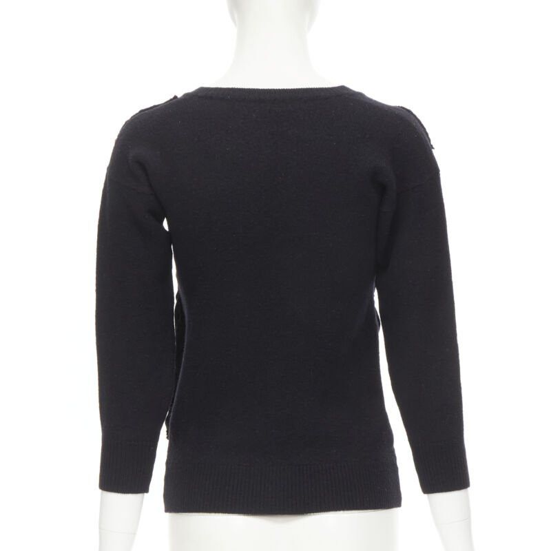 Comme des Garcons vintage COMME DES GARCONS 1980s bubble patchwork shrunken boiled wool sweater Size M / US 6-8 / IT 42-44 - 5 Thumbnail