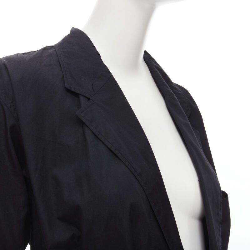 Comme des Garcons COMME DES GARCONS Vintage 1980s black asymmetric belted deconstructed blazer M Size M / US 6-8 / IT 42-44 - 7 Thumbnail