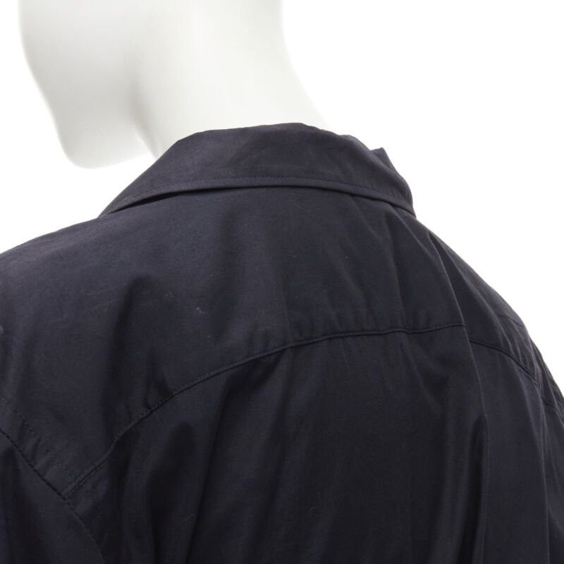 Comme des Garcons COMME DES GARCONS Vintage 1980s black asymmetric belted deconstructed blazer M Size M / US 6-8 / IT 42-44 - 8 Thumbnail