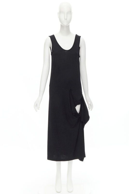 Comme des Garcons COMME DES GARCONS 1980s Vintage draped cut out detail scoop neck midi dress M Size M / US 6-8 / IT 42-44 - 10 Thumbnail