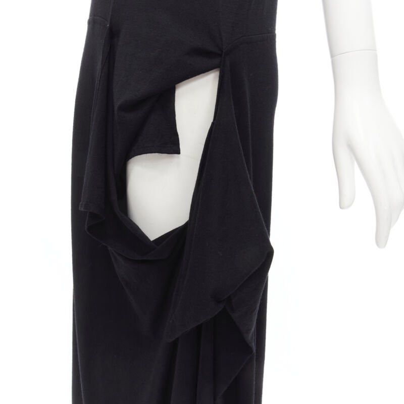 Comme des Garcons COMME DES GARCONS 1980s Vintage draped cut out detail scoop neck midi dress M Size M / US 6-8 / IT 42-44 - 2 Thumbnail