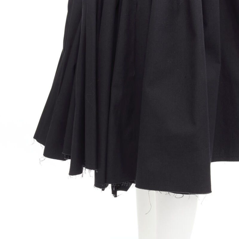 Junya Watanabe JUNYA WATANABE 1998 Runway Vintage black Madame Grey draped pleat skirt Size 27" / US 4 / IT 40 - 8 Thumbnail