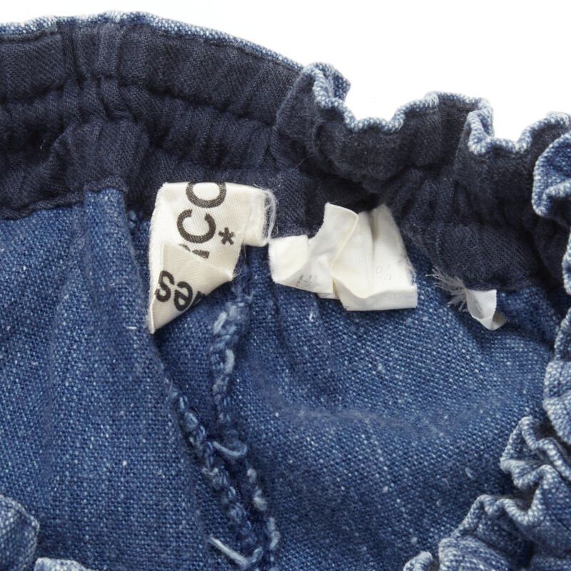 Comme des Garcons COMME DES GARCONS 1980's Vintage blue washed denim cargo bubble jeans Size 27" / US 4 / IT 40 - 8 Thumbnail