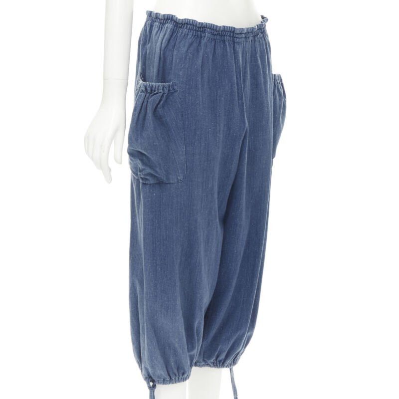 Comme des Garcons COMME DES GARCONS 1980's Vintage blue washed denim cargo bubble jeans Size 27" / US 4 / IT 40 - 3 Thumbnail