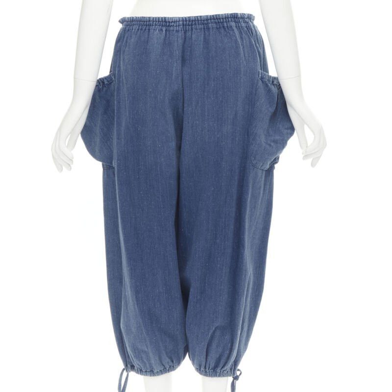 Comme des Garcons COMME DES GARCONS 1980's Vintage blue washed denim cargo bubble jeans Size 27" / US 4 / IT 40 - 5 Thumbnail