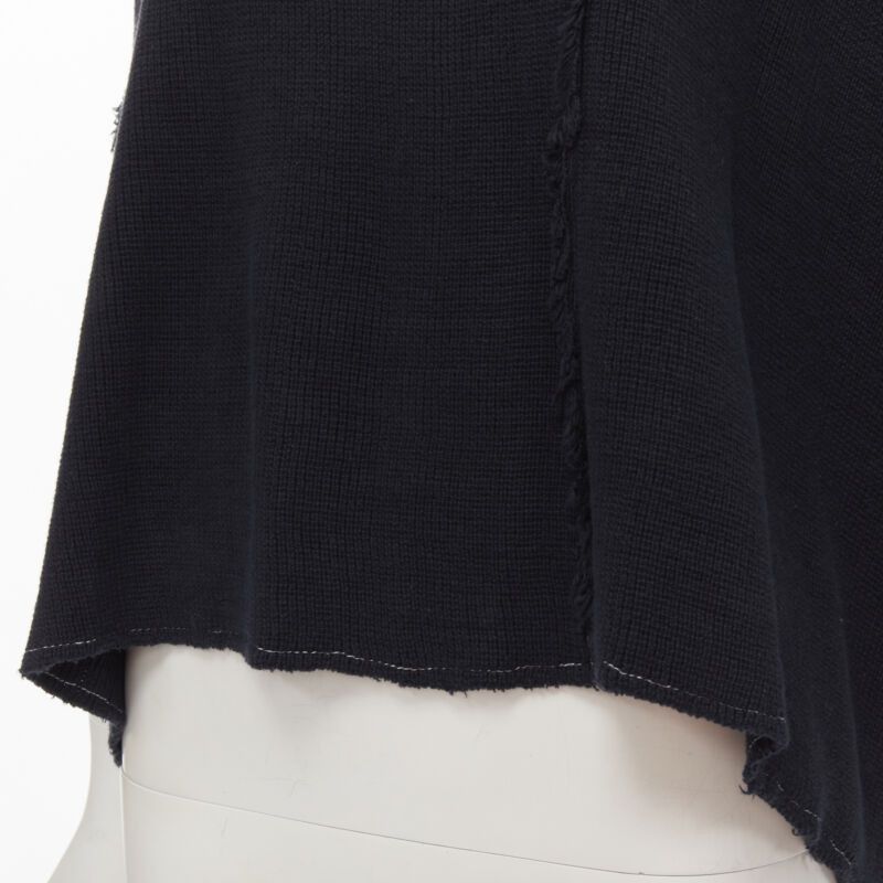 Comme des Garcons COMME DES GARCONS 1980's Vintage white frayed seams patchwork boxy sweater top M Size M / US 6-8 / IT 42-44 - 7 Thumbnail