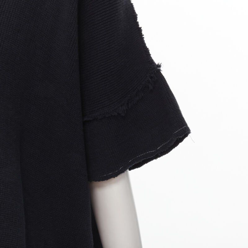 Comme des Garcons COMME DES GARCONS 1980's Vintage white frayed seams patchwork boxy sweater top M Size M / US 6-8 / IT 42-44 - 2 Thumbnail