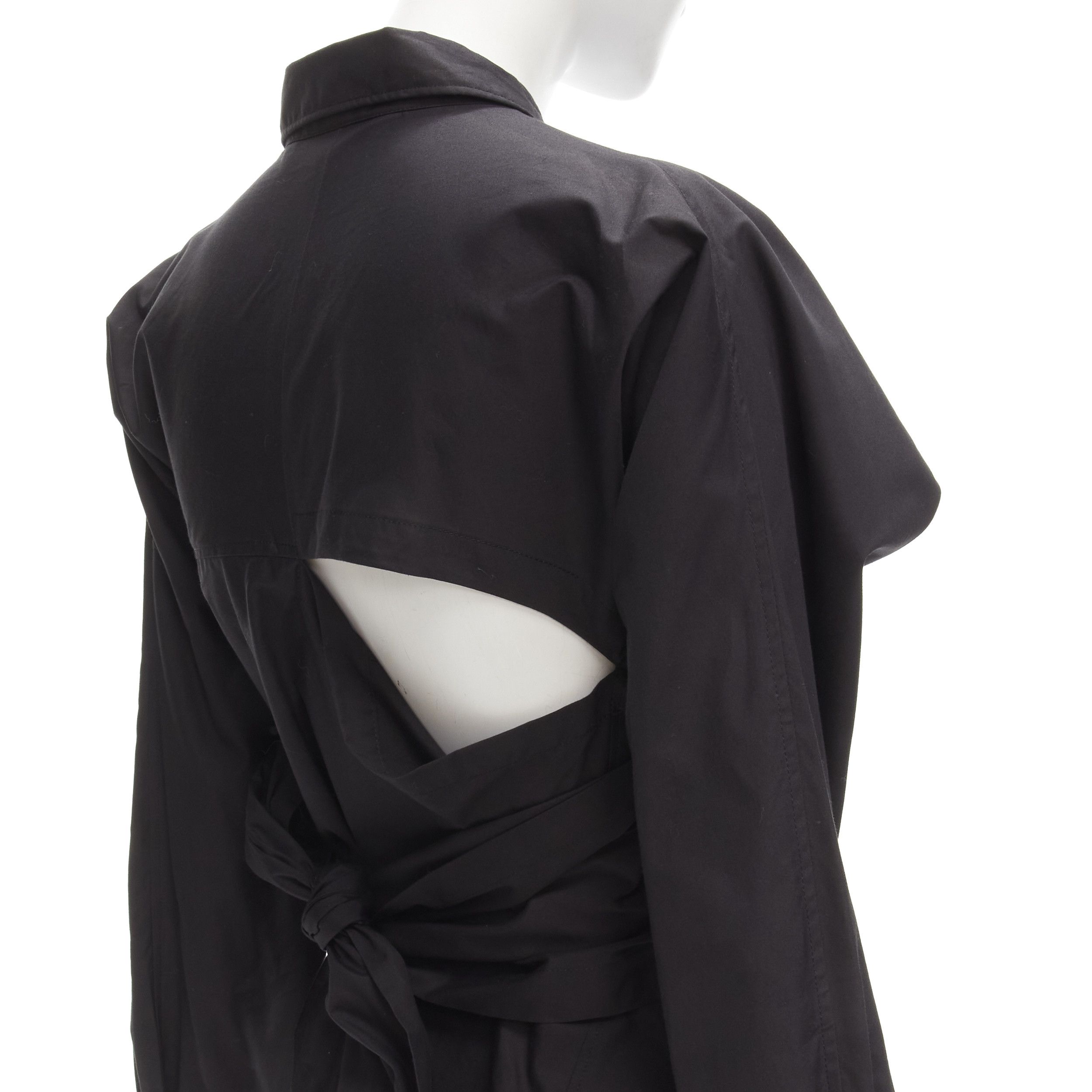Comme des Garcons COMME DES GARCONS Vintage 1980's deconstructed wrap bias placket cutout shirt M Size M / US 6-8 / IT 42-44 - 2 Thumbnail