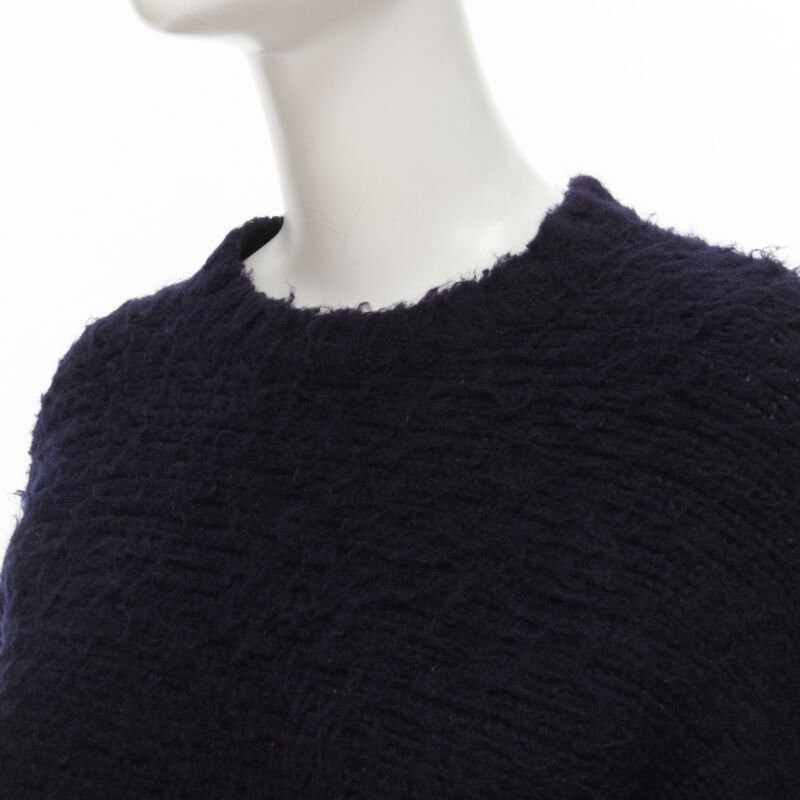 Comme des Garcons COMME DES GARCONS 1980s Vintage black boiled wool fluffy sweater M Size M / US 6-8 / IT 42-44 - 3 Thumbnail