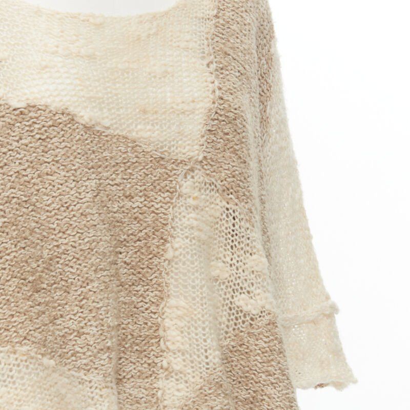Comme des Garcons TRICOT COMME DES GARCONS 1980's Vintage Hand Made crochet knit wool sweater Size M / US 6-8 / IT 42-44 - 7 Thumbnail
