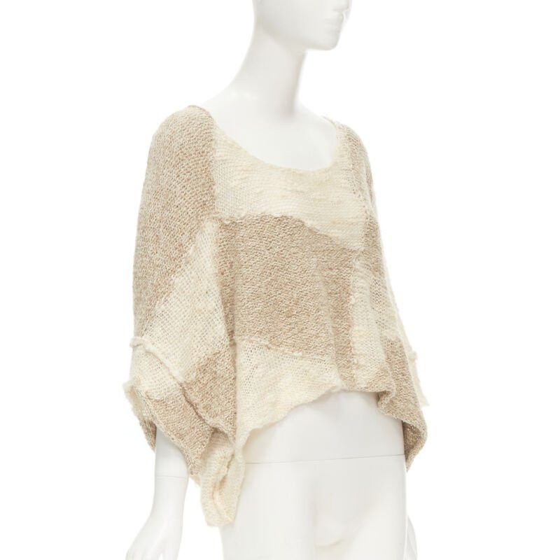 Comme des Garcons TRICOT COMME DES GARCONS 1980's Vintage Hand Made crochet knit wool sweater Size M / US 6-8 / IT 42-44 - 3 Thumbnail