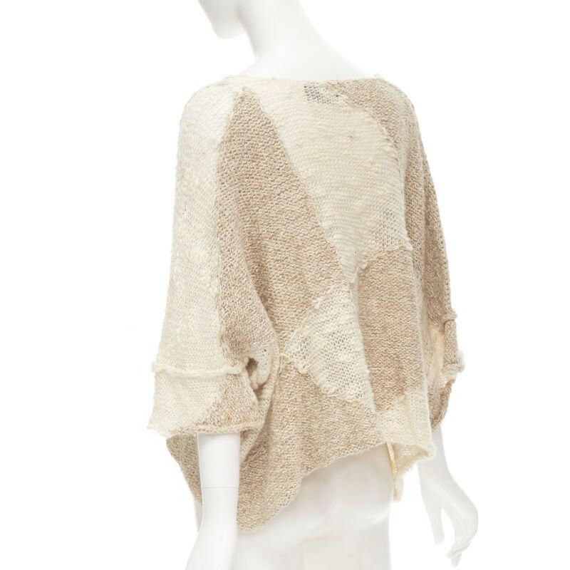 Comme des Garcons TRICOT COMME DES GARCONS 1980's Vintage Hand Made crochet knit wool sweater Size M / US 6-8 / IT 42-44 - 6 Thumbnail