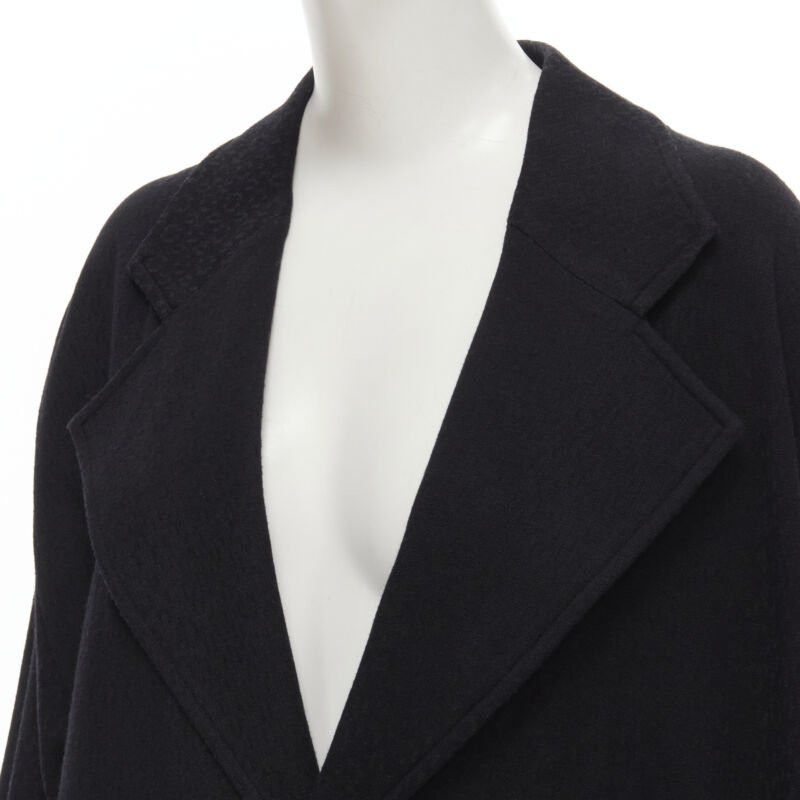 Comme des Garcons COMME DES GARCONS 1980's Vintage black wool wide cut oversized asymmetric blazer Size M / US 6-8 / IT 42-44 - 2 Thumbnail
