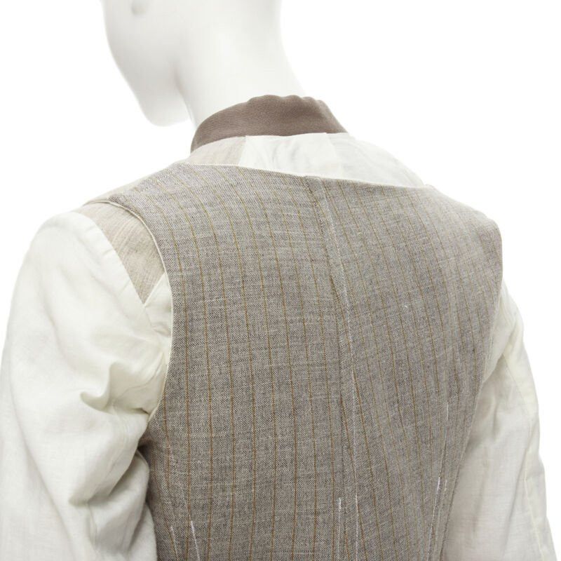 Comme des Garcons rare COMME DES GARCONS Vintage 1998 Runway patchwork inside out bias coat S Size ONE SIZE - 7 Thumbnail