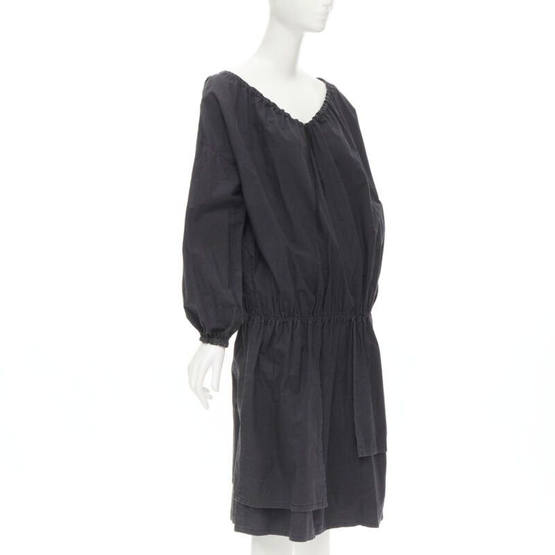 Comme des Garcons rare COMME DES GARCONS Vintage 1980's Beggar Look washed cotton bishop dress Size M / US 6-8 / IT 42-44 - 3 Thumbnail