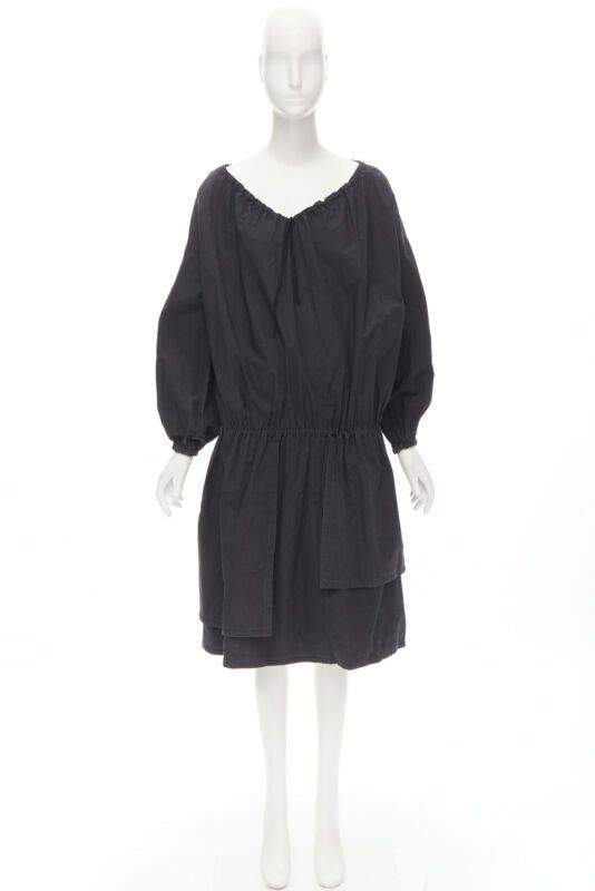 Comme des Garcons rare COMME DES GARCONS Vintage 1980's Beggar Look washed cotton bishop dress Size M / US 6-8 / IT 42-44 - 10 Thumbnail
