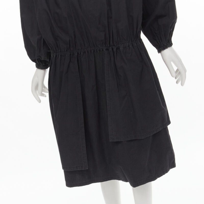 Comme des Garcons rare COMME DES GARCONS Vintage 1980's Beggar Look washed cotton bishop dress Size M / US 6-8 / IT 42-44 - 8 Thumbnail