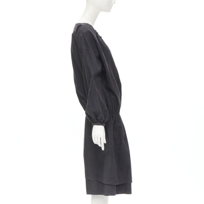 Comme des Garcons rare COMME DES GARCONS Vintage 1980's Beggar Look washed cotton bishop dress Size M / US 6-8 / IT 42-44 - 4 Thumbnail