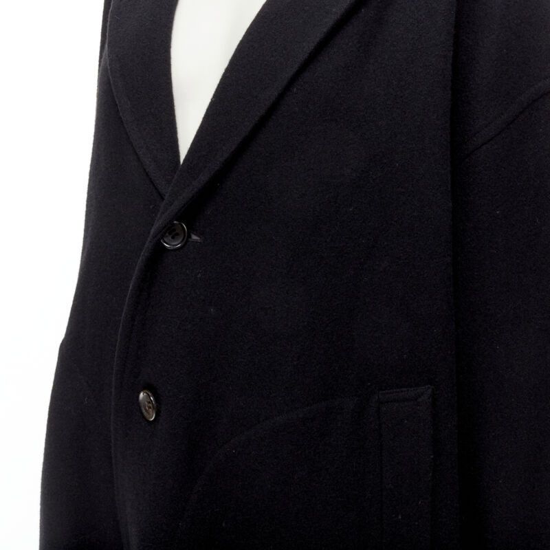 Comme des Garcons rare COMME DES GARCONS Vintage 1980's Dinosaur jagged cut out draped coat M Size ONE SIZE - 7 Thumbnail