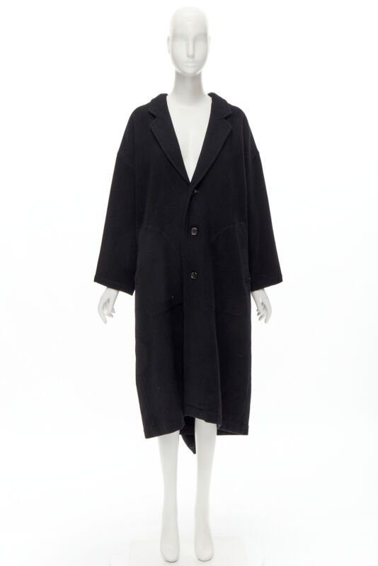 Comme des Garcons rare COMME DES GARCONS Vintage 1980's Dinosaur jagged cut out draped coat M Size ONE SIZE - 10 Thumbnail
