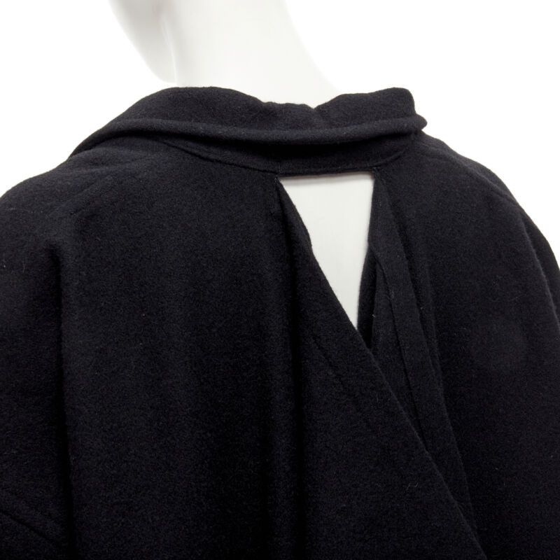 Comme des Garcons rare COMME DES GARCONS Vintage 1980's Dinosaur jagged cut out draped coat M Size ONE SIZE - 2 Thumbnail