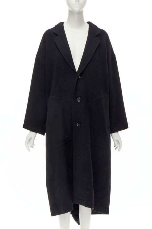 Comme des Garcons rare COMME DES GARCONS Vintage 1980's Dinosaur jagged cut out draped coat M Size ONE SIZE - 3 Thumbnail