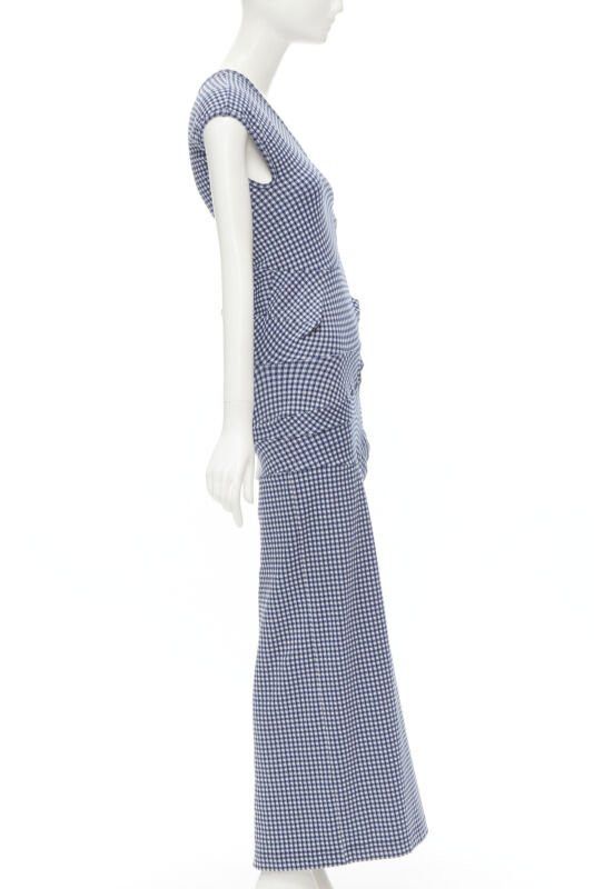Comme des Garcons rare COMME DES GARCONS Robe De Chambre Vintage 1997 Lumps Bumps blue dress Size ONE SIZE - 4 Thumbnail