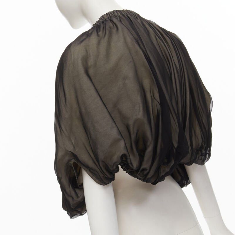 Comme des Garcons COMME DES GARCONS 1993 Vintage Runway black voluminous shrug Cindy Sherman Size M / US 6-8 / IT 42-44 - 8 Thumbnail