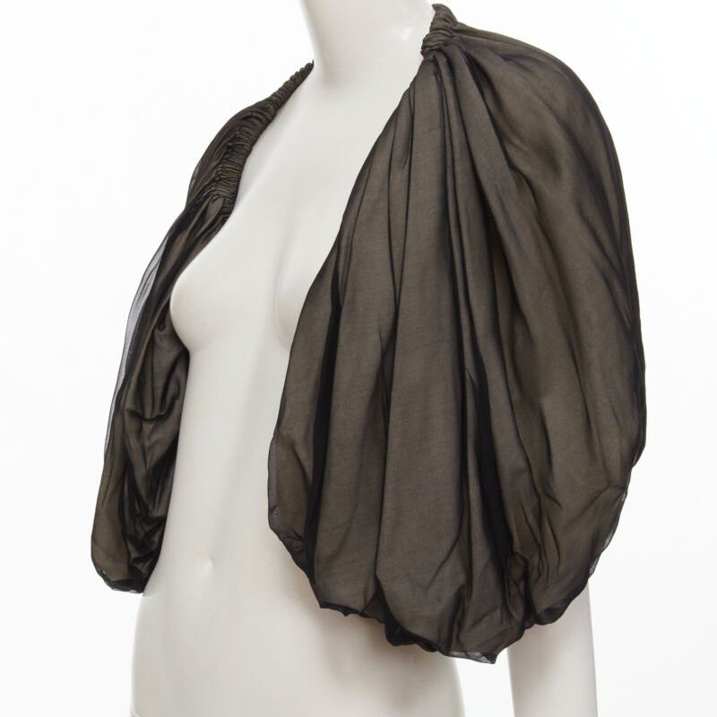 Comme des Garcons COMME DES GARCONS 1993 Vintage Runway black voluminous shrug Cindy Sherman Size M / US 6-8 / IT 42-44 - 2 Thumbnail