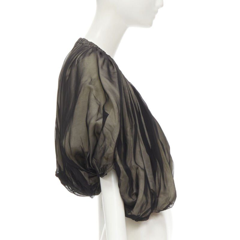 Comme des Garcons COMME DES GARCONS 1993 Vintage Runway black voluminous shrug Cindy Sherman Size M / US 6-8 / IT 42-44 - 4 Thumbnail