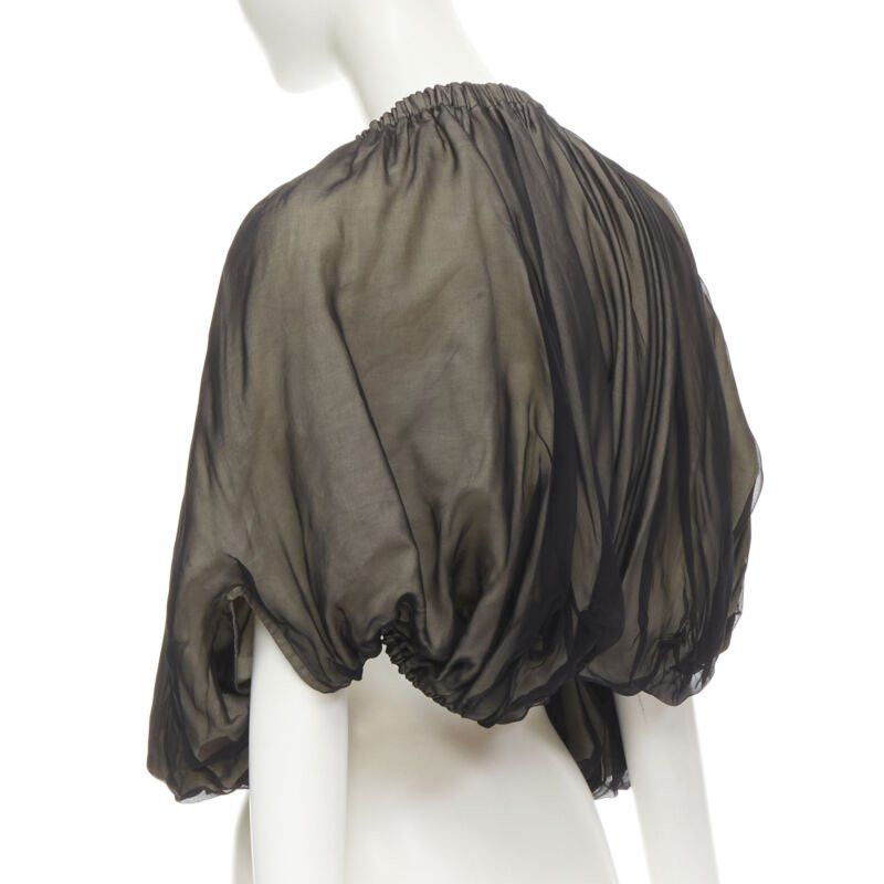 Comme des Garcons COMME DES GARCONS 1993 Vintage Runway black voluminous shrug Cindy Sherman Size M / US 6-8 / IT 42-44 - 6 Thumbnail