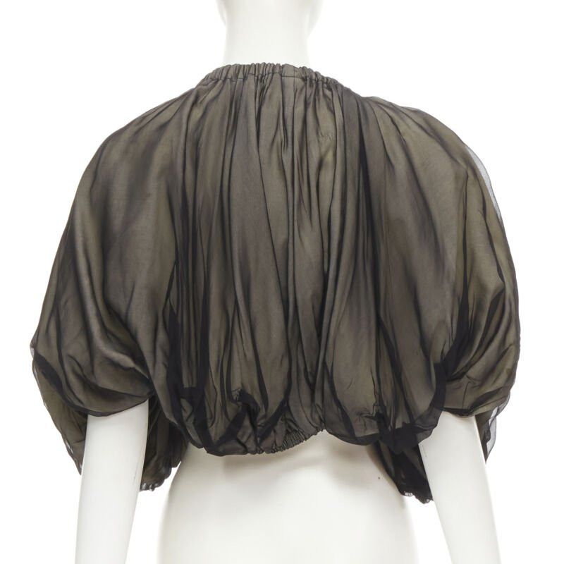 Comme des Garcons COMME DES GARCONS 1993 Vintage Runway black voluminous shrug Cindy Sherman Size M / US 6-8 / IT 42-44 - 5 Thumbnail
