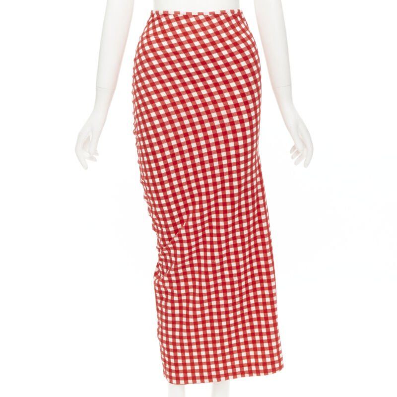 Comme des Garcons COMME DES GARCONS 1997 Vintage Lumps and Bumps gingham checked blue red set Size S / US 4 / IT 40 - 9 Thumbnail