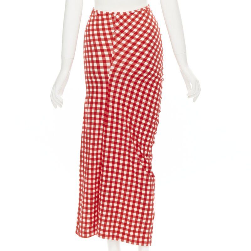 Comme des Garcons COMME DES GARCONS 1997 Vintage Lumps and Bumps gingham checked blue red set Size S / US 4 / IT 40 - 8 Thumbnail