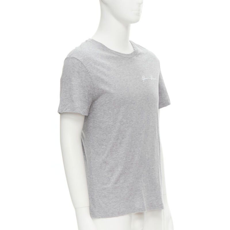 Versace VERSACE white Gianni Signature logo embroidery grey tshirt Taylor Fit S Size US S / EU 44-46 / 1 - 3 Thumbnail