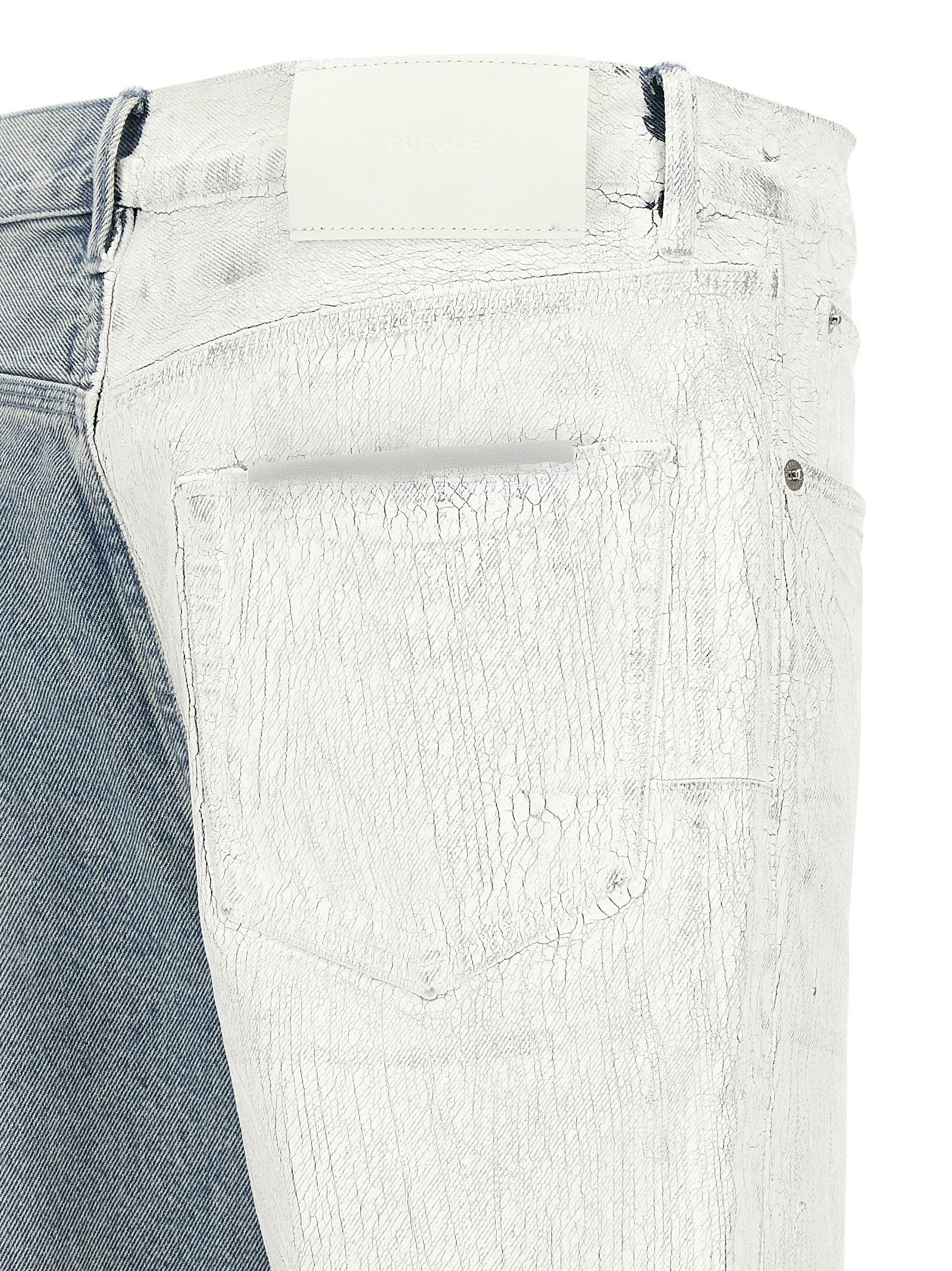 Purple 'Crackle Silver' jeans Size US 30 / EU 46 - 4 Thumbnail